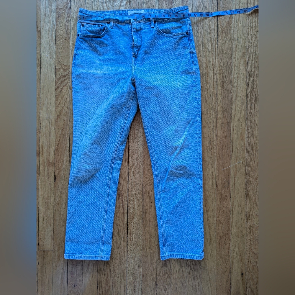 Light Wash Straight Slim Leg Jeans Topshop 32" Waist